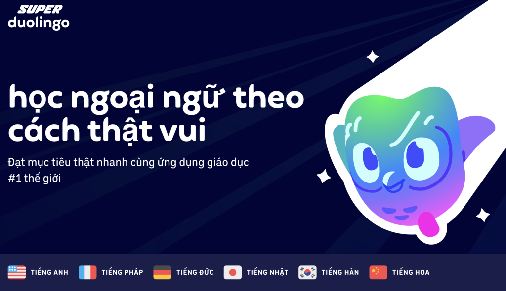 Nâng cấp Super Duolingo